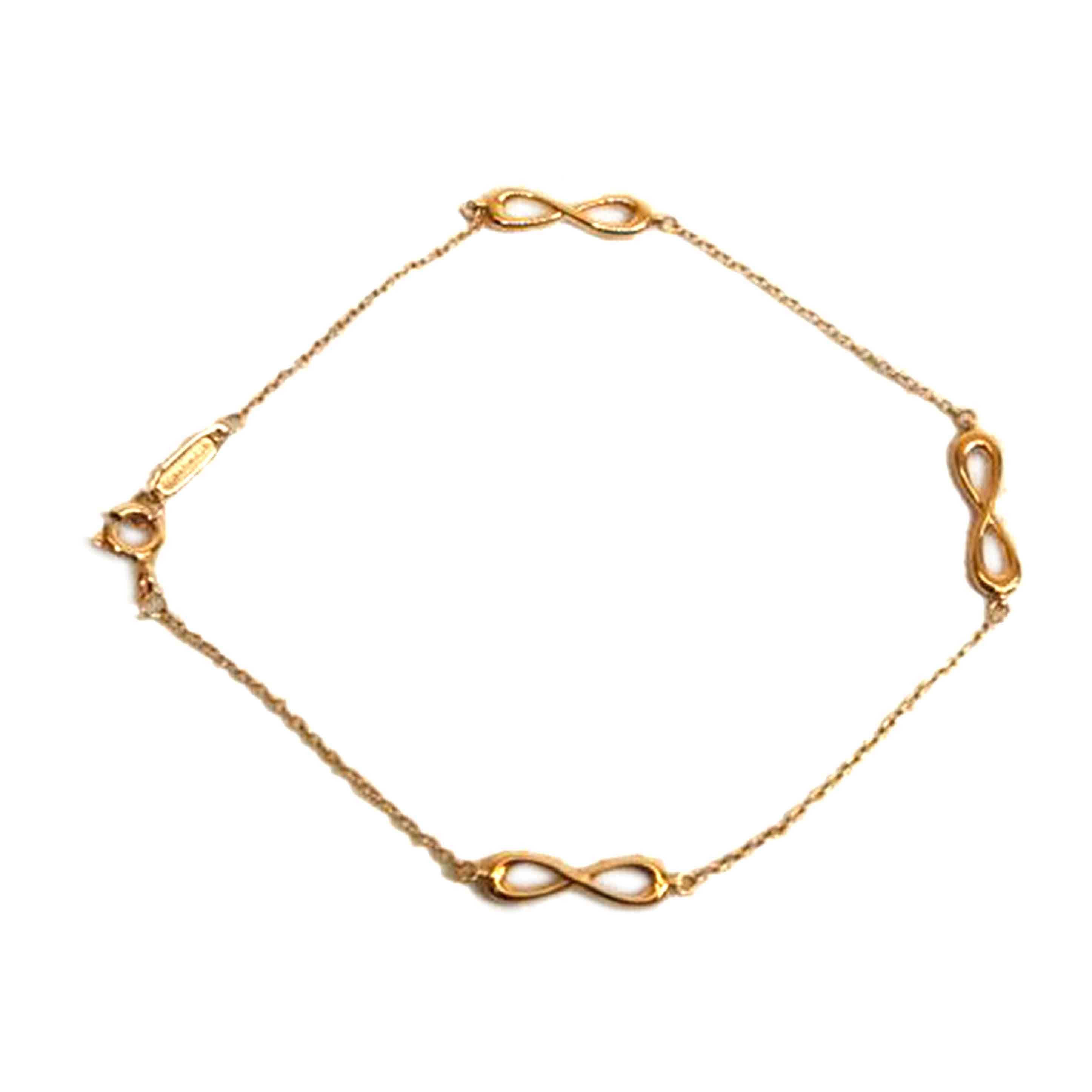 TIFFANY&Co. ティファニー/K18インフィニティエンドレスブレスレット//Aランク/92