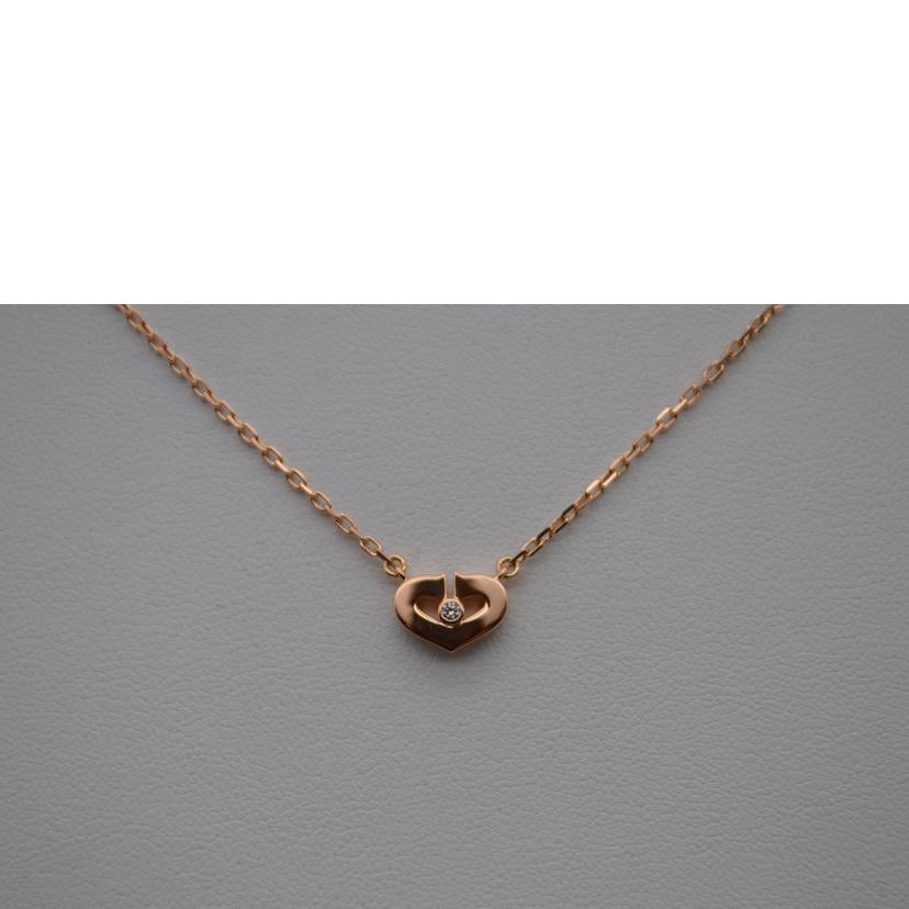 Cartier カルティエ/Cハートダイヤネックレス750 42 cm/4.3g//Aランク/89