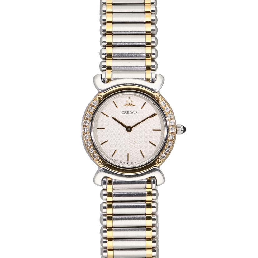 SEIKO セイコー/クレドール/ダイヤベゼル/クオーツ/18KT/5A70-0210//050***/ABランク/75