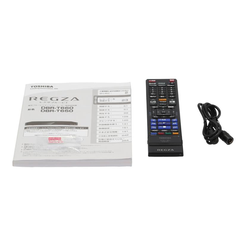 TOSHIBA 東芝/BDレコーダー/DBR-T650//K045X01671/Bランク/82