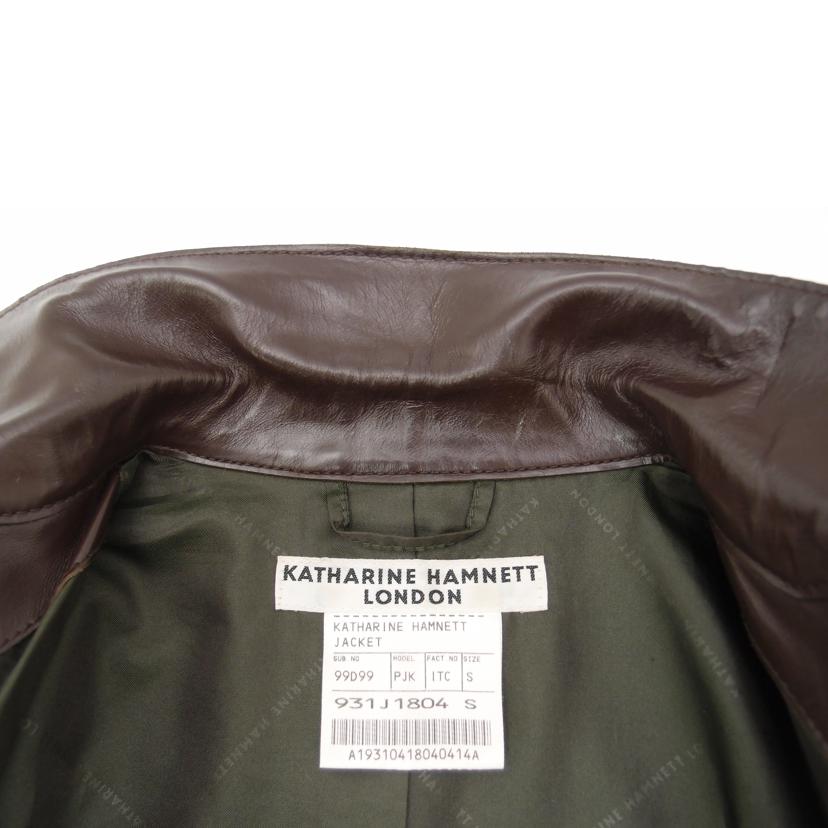 KATHARINE HAMNET キャサリンハムネット/KATHARINE HAMNET レザージャケット//Aランク/69