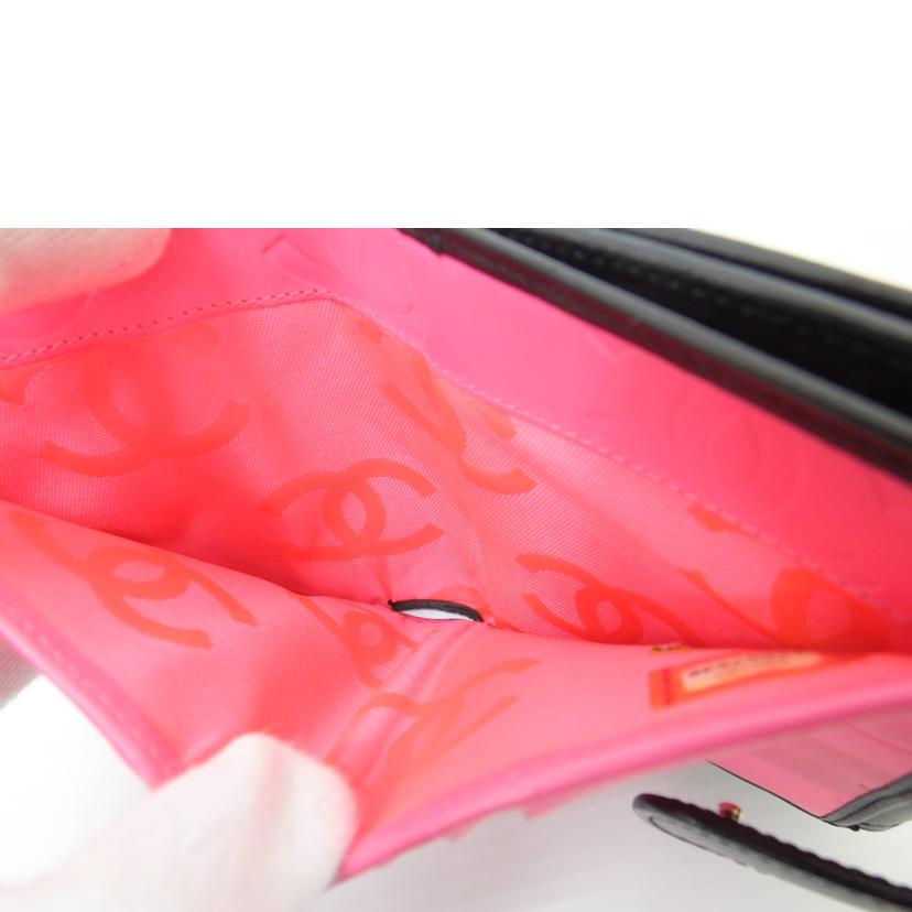 CHANEL シャネル/カンボンラインWホック2つ折り財布//Bランク/88