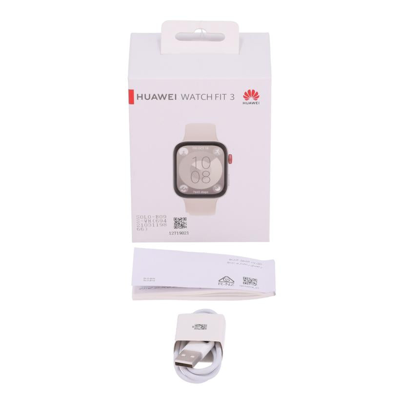 HUAWEI ファーウェイ /スマートウォッチ/HUAWEI WATCH FIT 3/SLO-B09//2UKBB24727104190/Aランク/67
