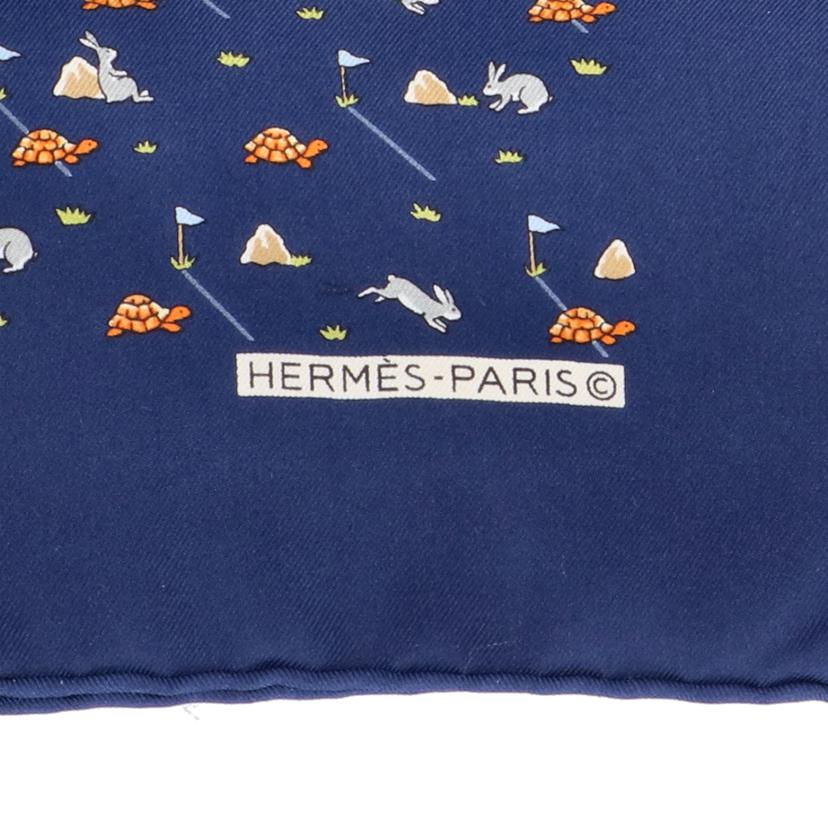 HERMES エルメス/スカーフ/ウサギとカメ//Bランク/05