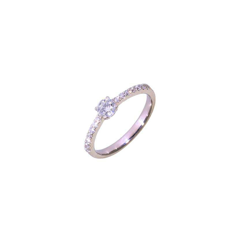 / PT900ダイヤリング0.270/0.16ct//ABランク/94