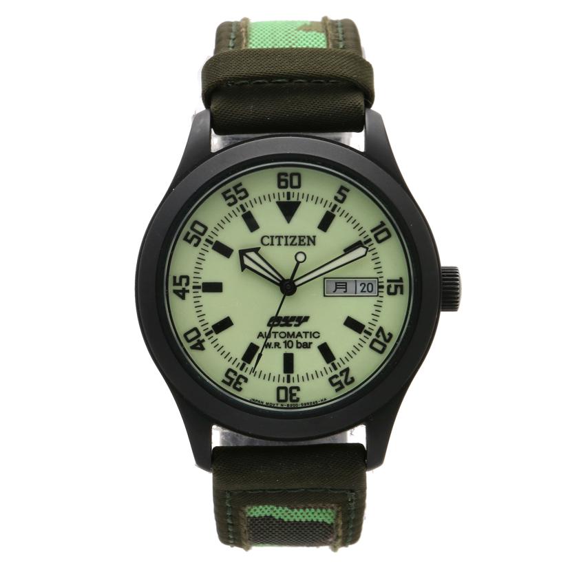 CITIZEN シチズン/オキシーミリタリーウォッチ/蛍光文字盤/自動巻/8200-S81926//801***/Aランク/75