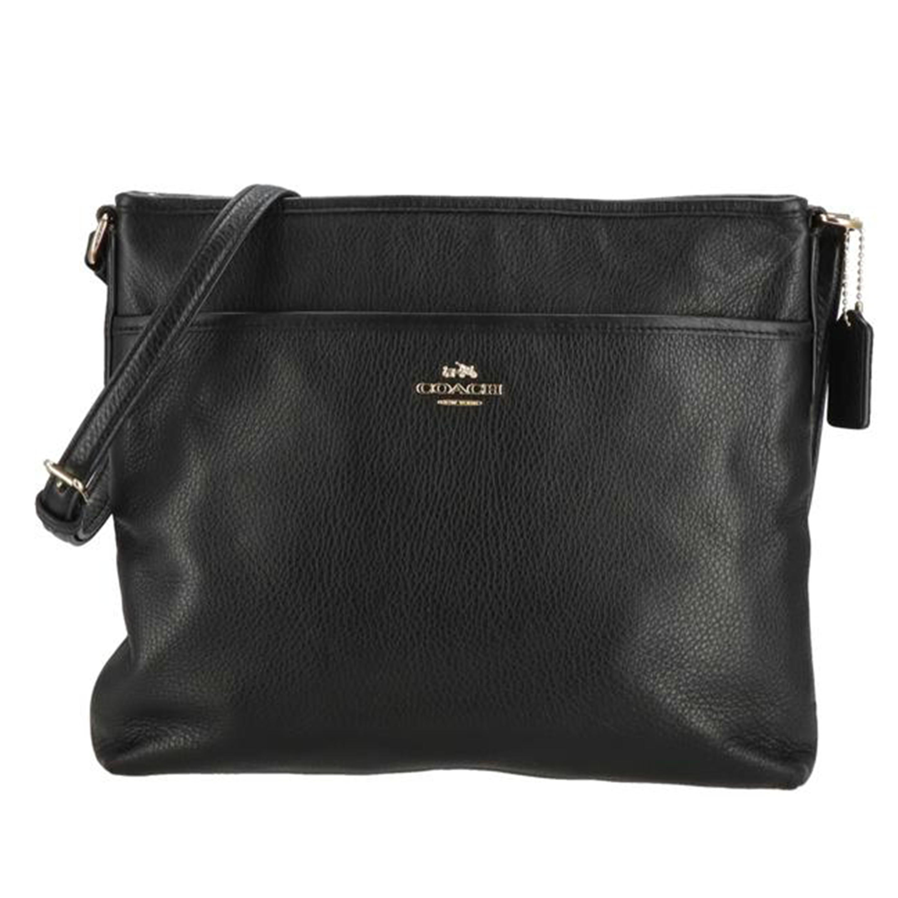 COACH コーチ/レザーショルダーバッグ/ブラック/F37321//E16**/Aランク/40