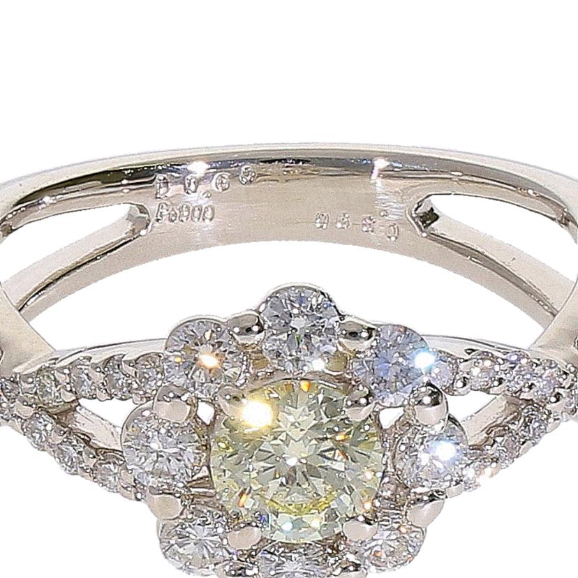 / PT900ダイヤリング0.396/0.60ct//Aランク/75