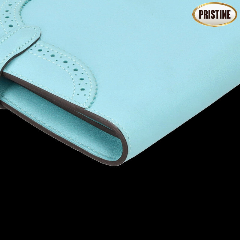 HERMES エルメス/ケリーウオレット・ギリーズ スイフト ブルーアトール/068964CK//T刻印/Aランク/88