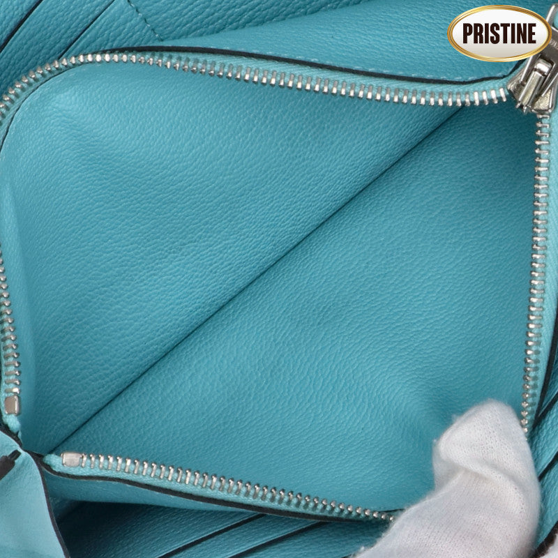 HERMES エルメス/ケリーウオレット・ギリーズ スイフト ブルーアトール/068964CK//T刻印/Aランク/88