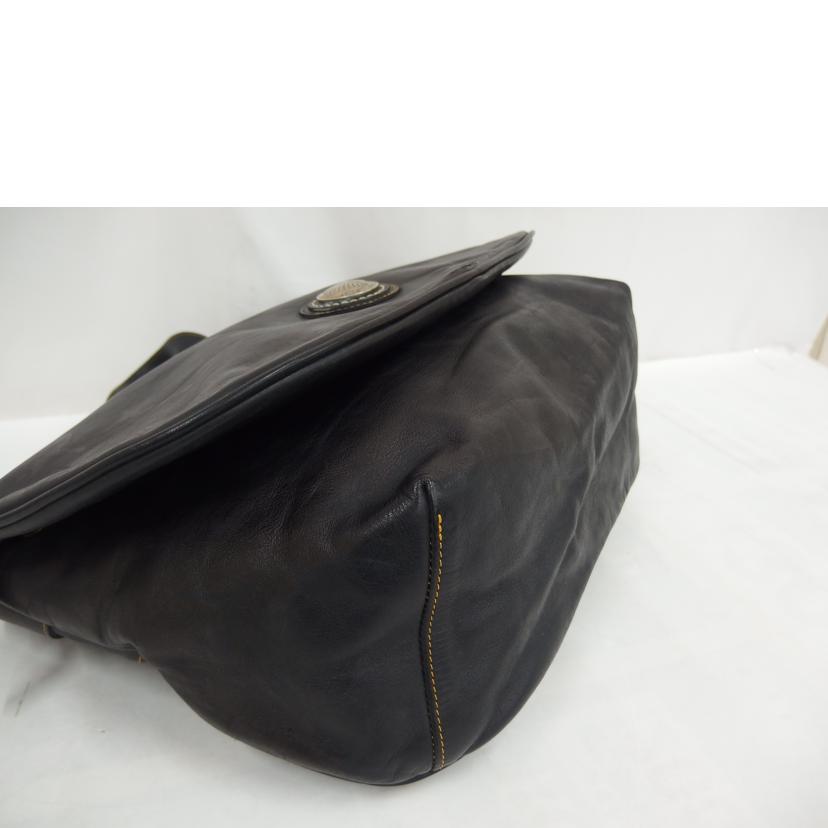 RED MOON レッドムーン/レザーショルダーバック/ブラック//Bランク/82