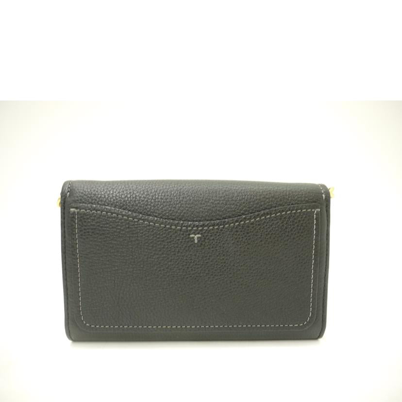 TORY BURCH トリーバーチ/レザーショルダー/ブラック//Aランク/69