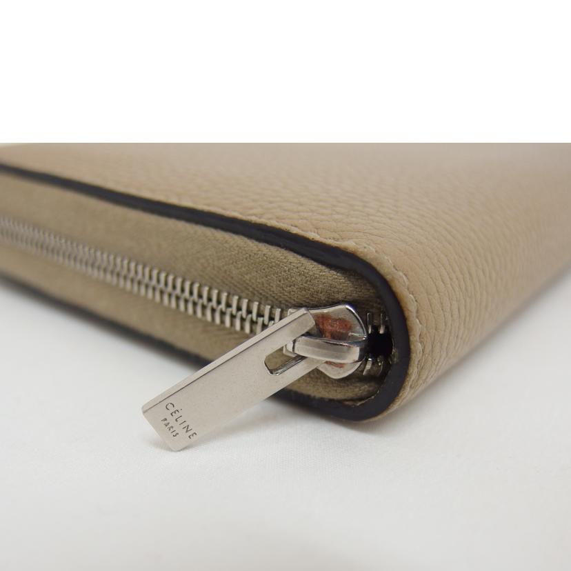 CELINE セリーヌ/ラージジップウォレット/ベージュ//F-P******/ABランク/18