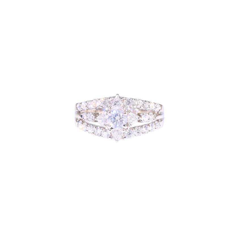 / PT900ダイヤリング0.313/0.91ct//Aランク/75