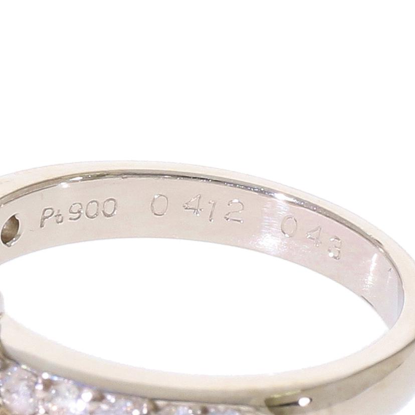/◎ PT900ダイヤリング0.412/0.43ct//Aランク/59
