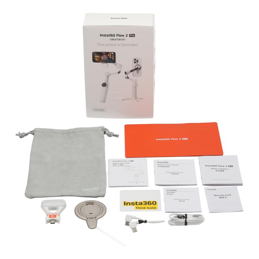 Insta360 インスタサンロクマル/ジンバル/FLOW 2 PRO SET CREATOR KIT//ibqlc2508mdxbe/Aランク/01