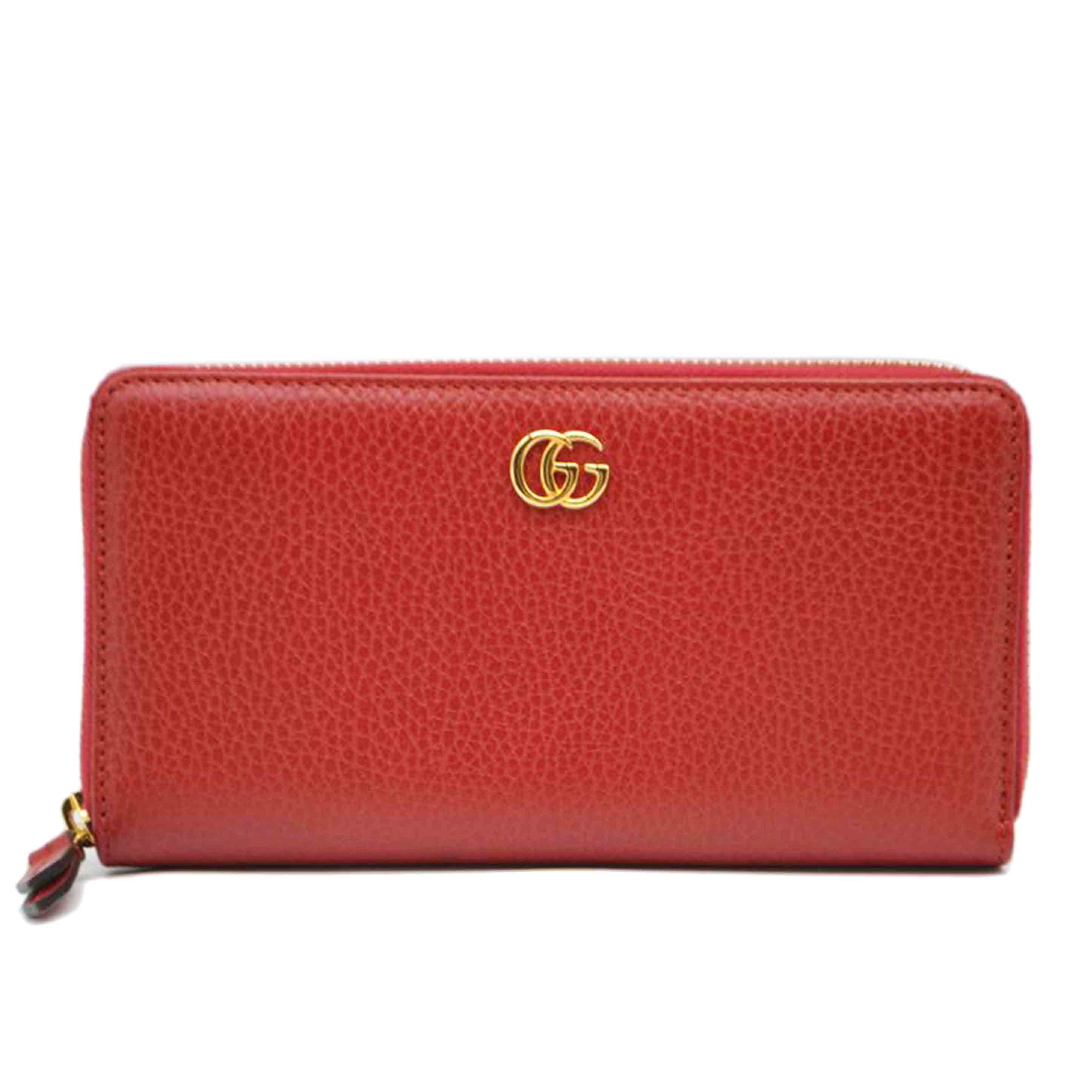 GUCCI グッチ/■GGマーモントラウンドファスナー長財布/456117//095*/Aランク/89