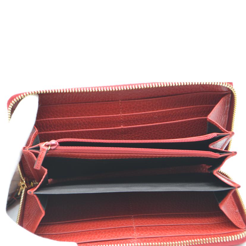 GUCCI グッチ/■GGマーモントラウンドファスナー長財布/456117//095*/Aランク/89