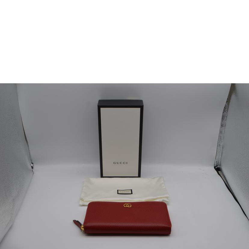 GUCCI グッチ/■GGマーモントラウンドファスナー長財布/456117//095*/Aランク/89