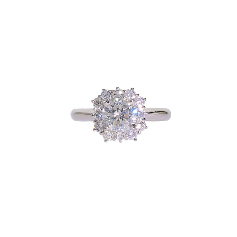/◎ PT900ダイヤリング1.083/0.57ct//Aランク/59