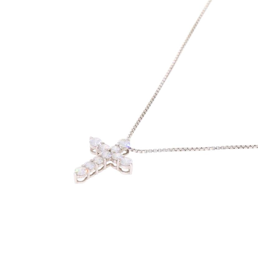 / PT900/850ダイヤネックレス//Aランク/75