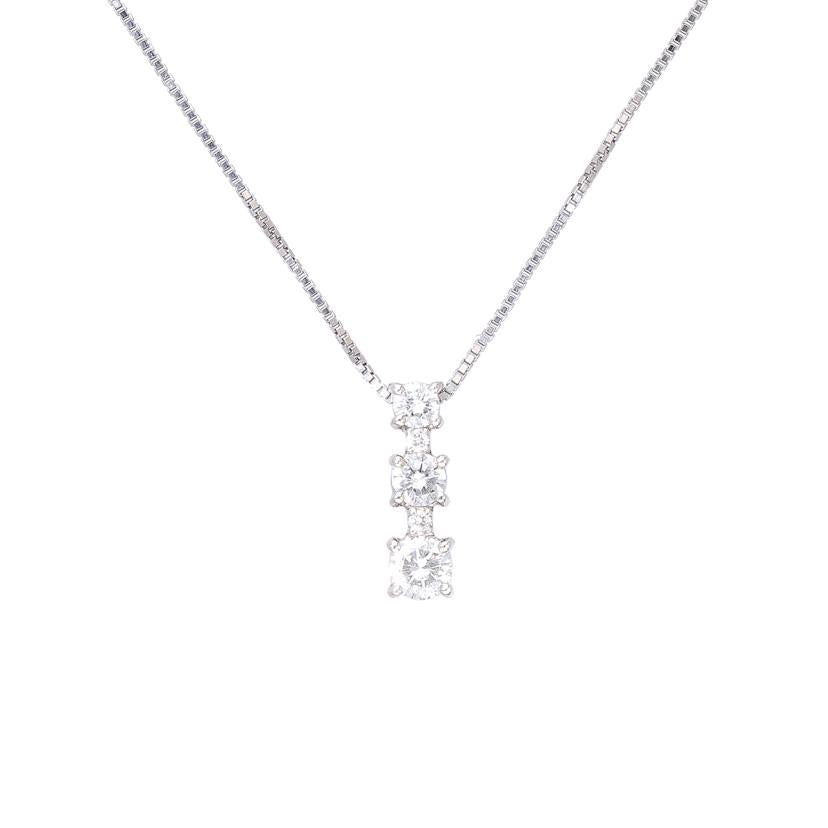 / PT900/850ダイヤネックレス0.501/0.02ct//Aランク/05