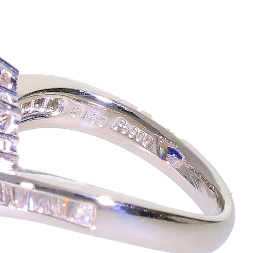 /◎PT900サファイヤダイヤリング1.59/D1.00ct//Aランク/59