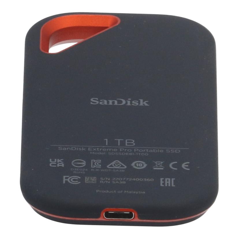 SanDisk サンディスク /ポータブルSSD1TB/エクストリームプロ/SDSSDE81-1T00//220772400360/Bランク/75