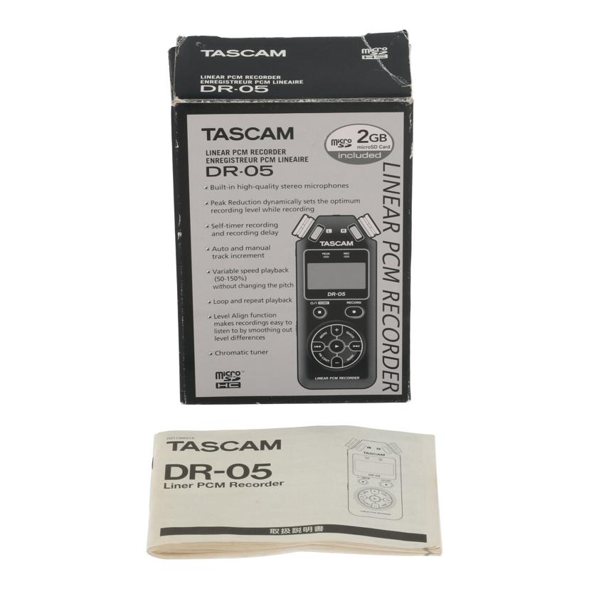 TASCAM タスカム /ボイスレコーダー/DR-05//0103461/Bランク/05