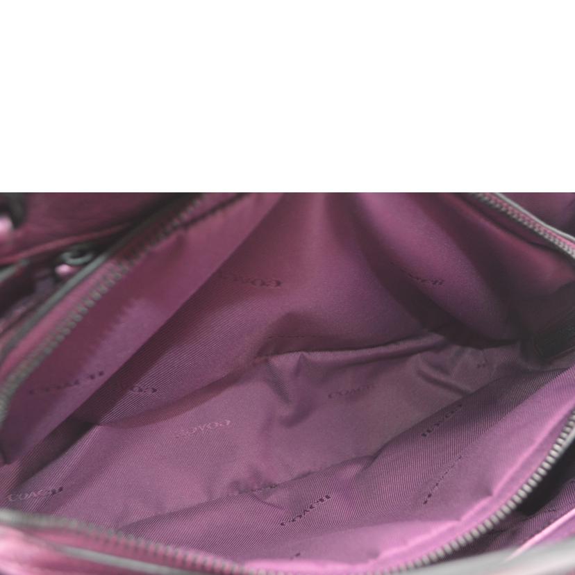 COACH コーチ/マーサーメタリックカーフ2wayレザーハンド/パープル/59987//C17**/Aランク/89