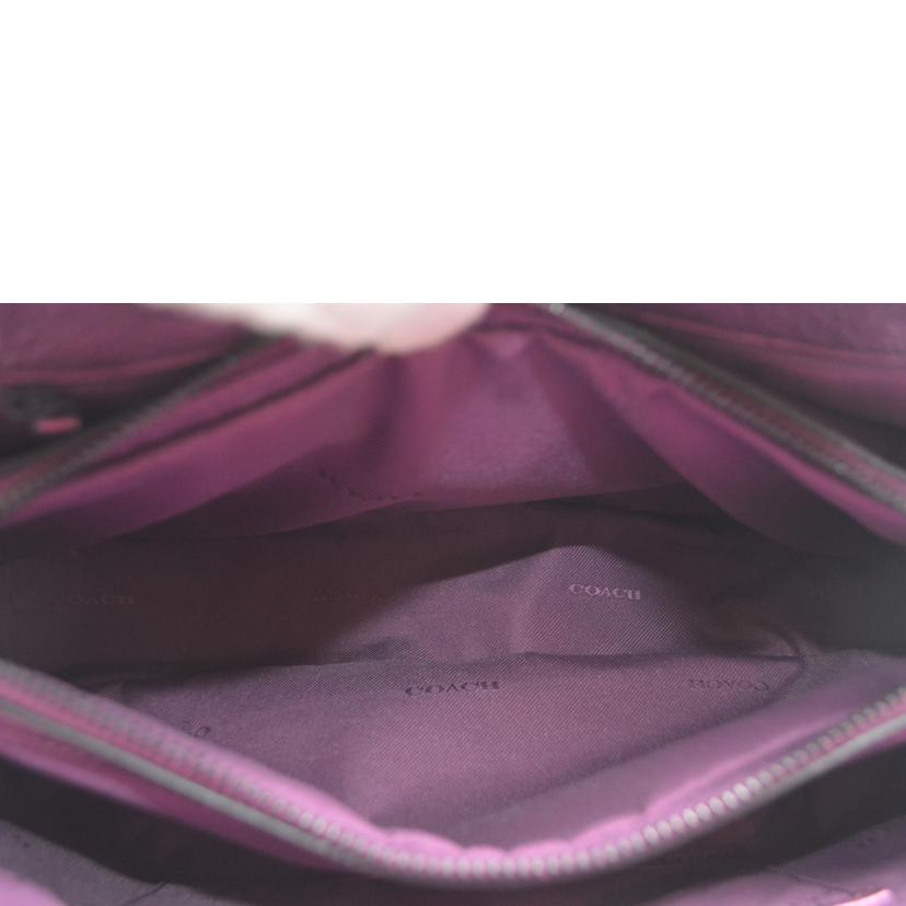 COACH コーチ/マーサーメタリックカーフ2wayレザーハンド/パープル/59987//C17**/Aランク/89