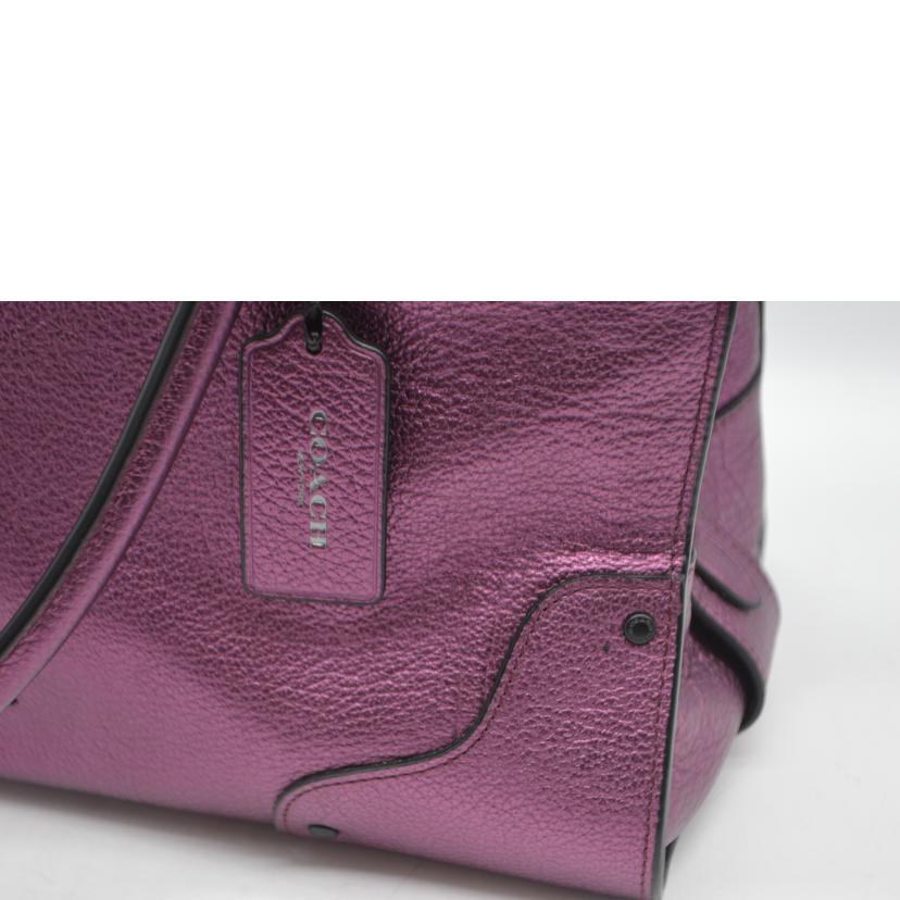 COACH コーチ/マーサーメタリックカーフ2wayレザーハンド/パープル/59987//C17**/Aランク/89