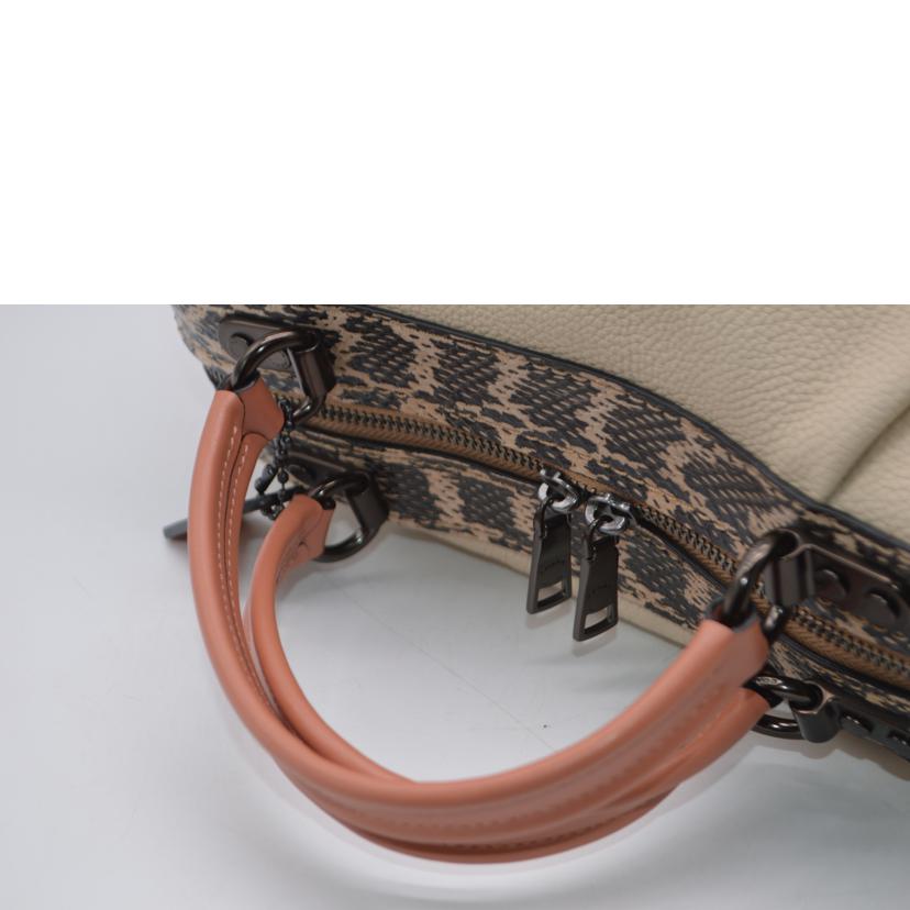 COACH コーチ/レーンサッチェルウィズスネークスキン2wayレザーハンド/69622//H19**/Aランク/89