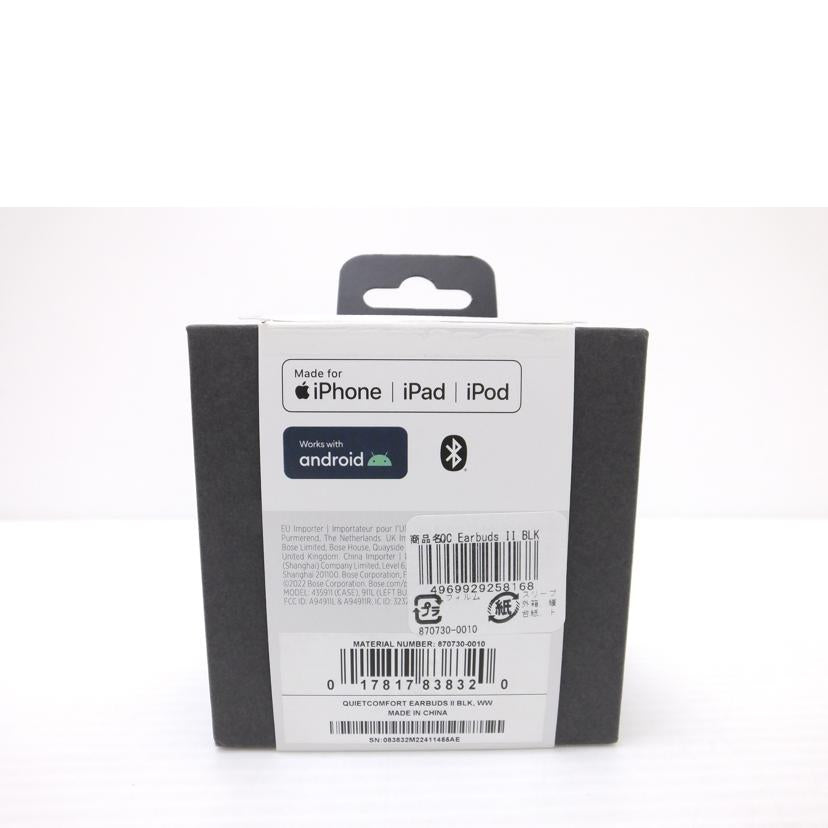 BOSE ボーズ/ワイヤレスイアヤフォン/EARBUDSⅡ/QUIETCOMFORT EARBUDSⅡ//083832M22411455AE/Sランク/88