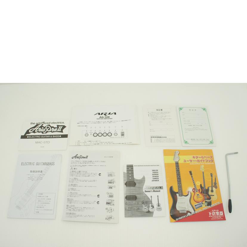 Aria pro II アリアプロII/ST typeエレキギター/MAC series//Bランク/75