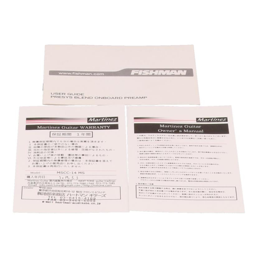 Martinez マルチネス/エレアコギター/MSCC-14MS//Aランク/82