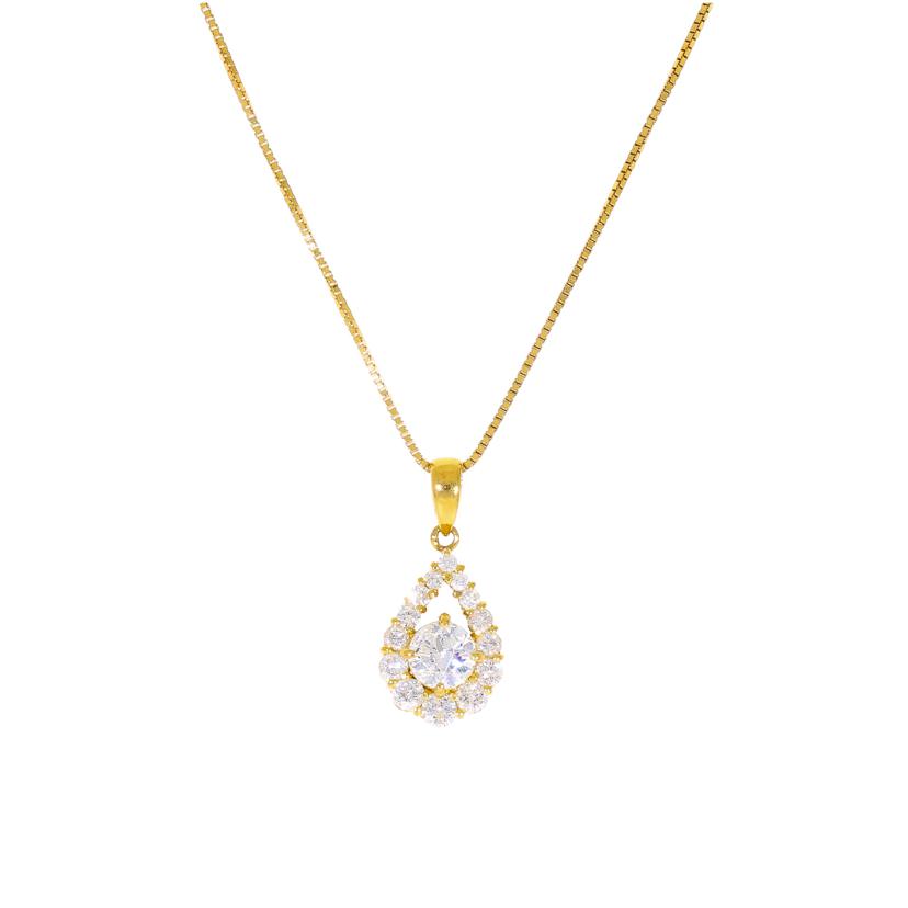 / K18ダイヤネックレス1.02ct//Aランク/75