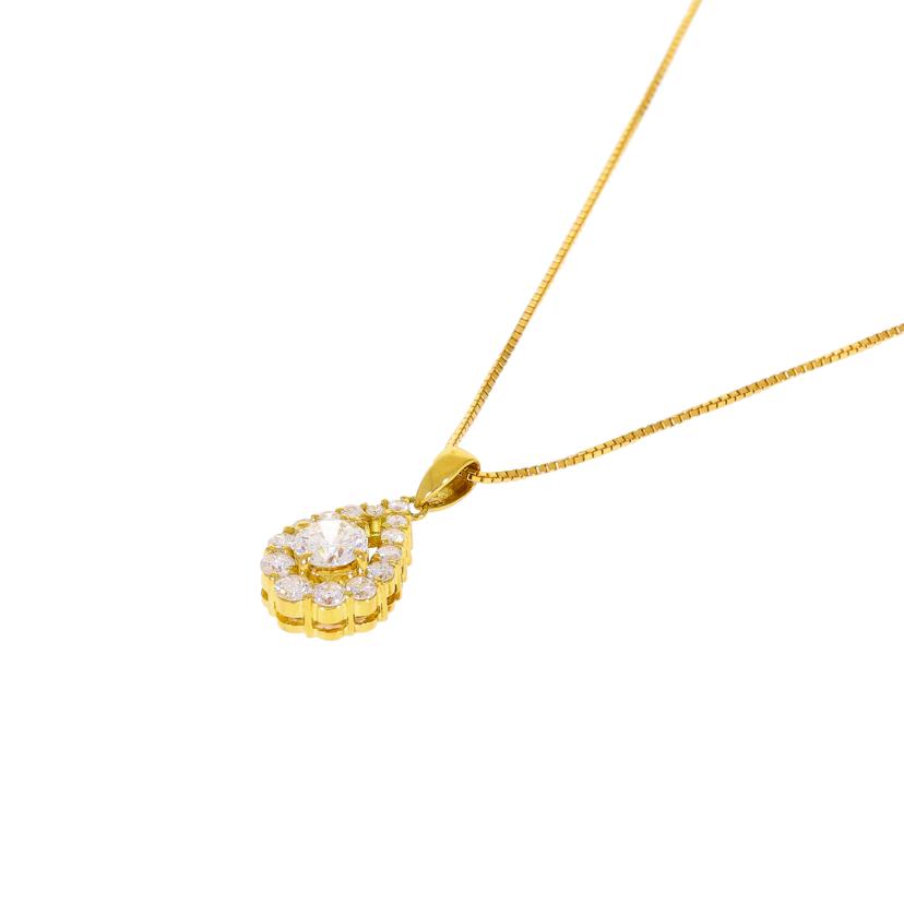 / K18ダイヤネックレス1.02ct//Aランク/75