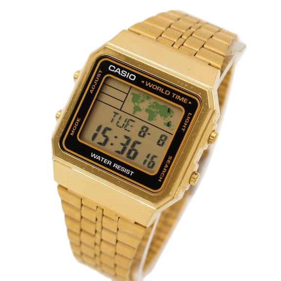 CASIO カシオ/腕時計 海外モデル ステンレス/カシオスタンダード・ワールドタイム/クオーツ/A500WGA-1DF/343*/メンズ時計/Bランク/69【中古】