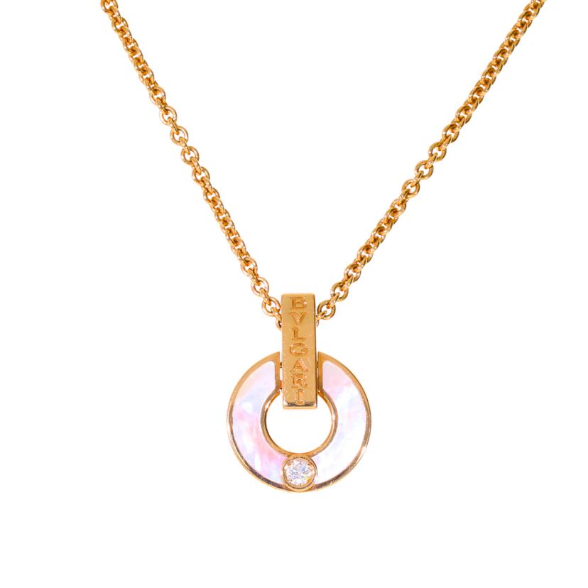 BVLGARI ブルガリ/750PG/ブルガリブルガリネックレス 44cm/357546//S5W7TF/ABランク/75