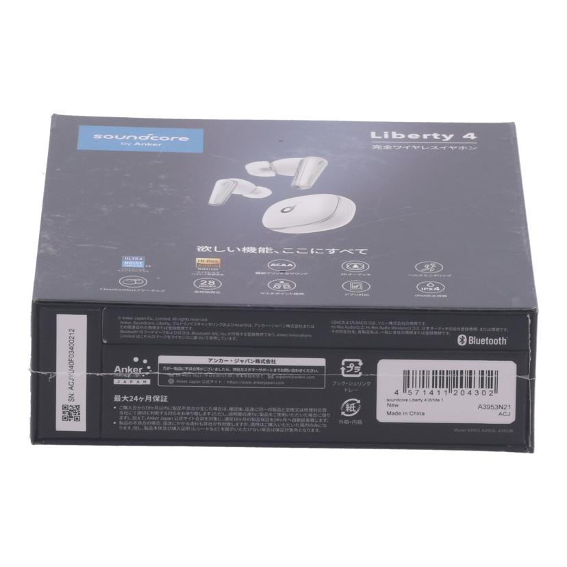 ANKER アンカー /ワイヤレスイヤホン未使用/Soundcore Liberty 4/A3953N21//ACJYU40F03400212/Sランク/77