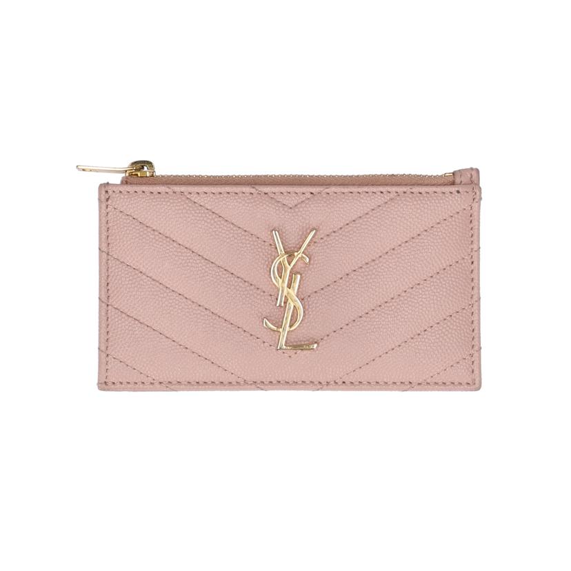 SAINT LAURENT サンローラン/モノグラムフラグメントジップカードケース/607915BOW012721//ABランク/09