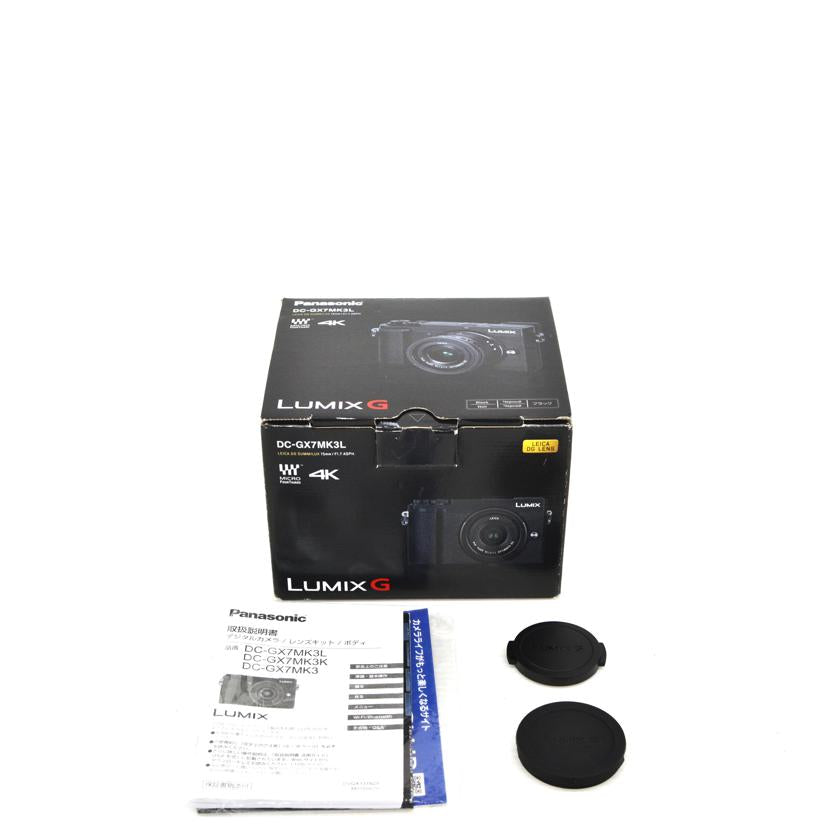 LUMIX パナソニック/ミラーレス一眼/DC-GX7MK3 DG15/1.7//WG9FA001427/Aランク/75