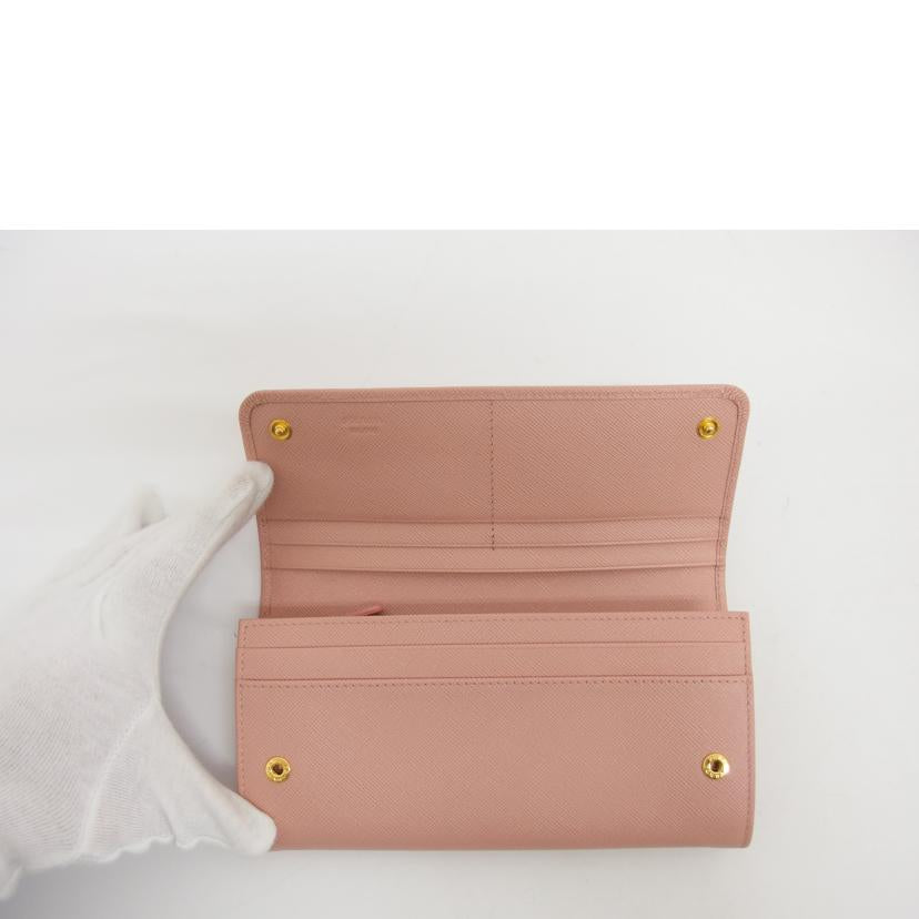PRADA プラダ/リボン Wホック長財布/ピンク/1M1132//12/SAランク/18