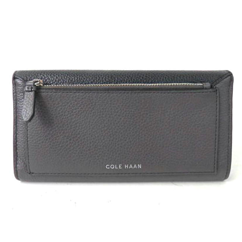 COLE HAAN/エンベロープフラップウォレット グレー×ブラック/06373//Bランク/84
