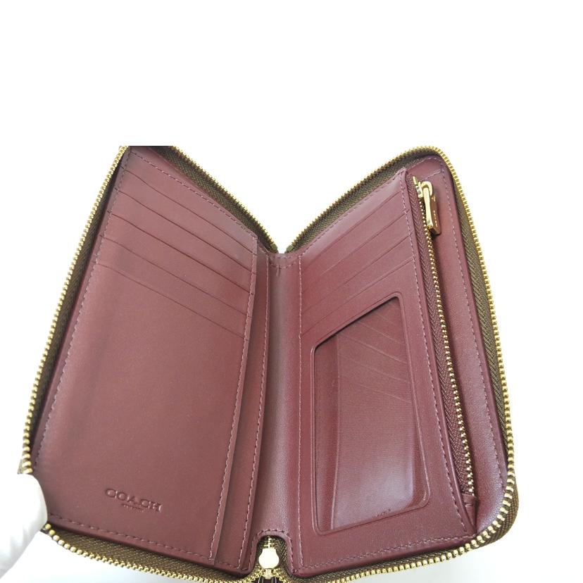 COACH/シグネチャーLOVEプリントラウンドジップウォレット/C2877//L20**/ABランク/88