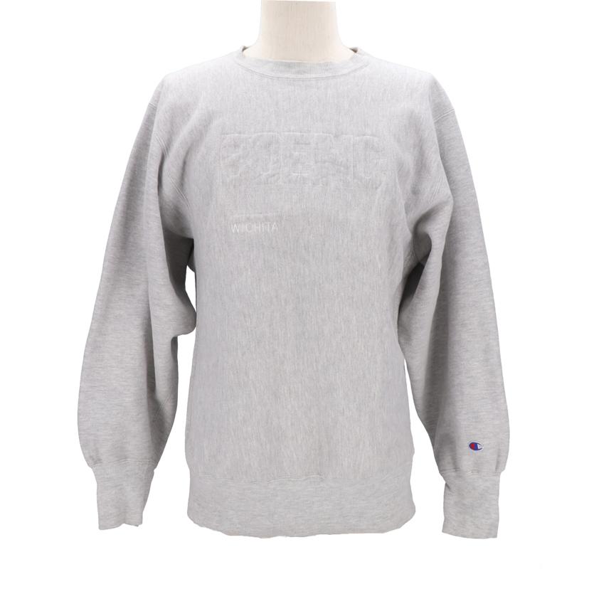 Champion チャンピオン/リバースウィーブ灰/刺繍タグ/BOEING//WICHITA/ABランク/03
