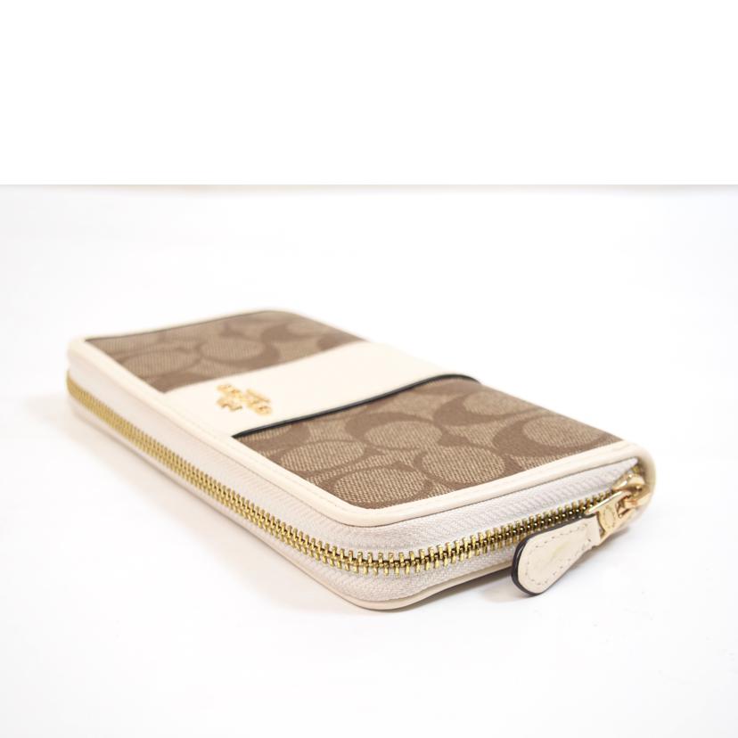 COACH コーチ/シグネチャーストライプラウンドファスナー長財布/F54630//F19**/ABランク/71