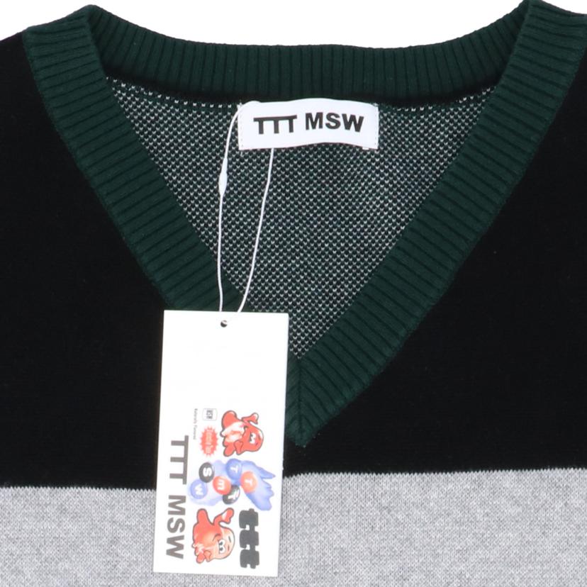 TTT MSW ティーモダンストリートウェア/ボーダーニットベスト/マルチカラー/TTT-2022AW-KT02//SAランク/18