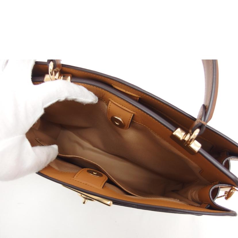 COACH コーチ/レーンキャリーオールカラーブロック/2WAYバッグ/C8210//H22**/Aランク/04